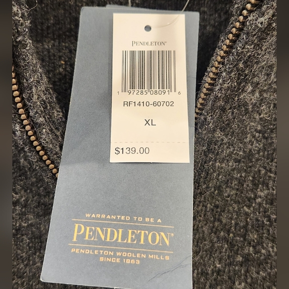 Pendleton Charcoal Wool Vest - Picture 4 of 5